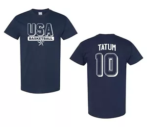 Camiseta de baloncesto para hombre Jayson Tatum #10 delantera y trasera para hombre AZUL MARINO 393 EE. UU. - Imagen 1 de 1