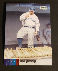 2020 Topps Stadium Club Chrome Lou Gehrig #35 New York Yankees