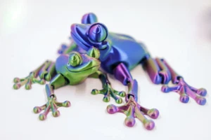3D Printed Articulated Flexi Frog with a baby. Fidget toy. Home Decor. - Picture 1 of 133