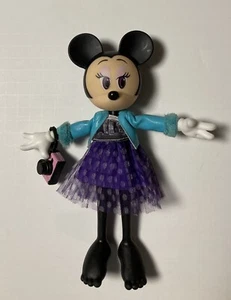 Jakks Disney Minnie Mouse City Style Posable Doll 8.5 Inches Missing Accessories - Picture 1 of 4