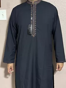 Brand New Blue J. Kurta With Contrast Shalwar Men’s Pakistani/Indian Medium - Picture 1 of 4