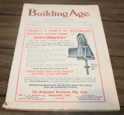 Antique December, 1910 BUILDING AGE MAGAZINE Architecture ADS++ Tools • 13.51$
