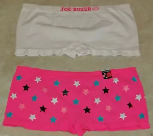 Women's Regular or Plus Size Seamless Boy Shorts & Hipsters-Set of 2: S-L-XL-2X - Picture 1 of 6