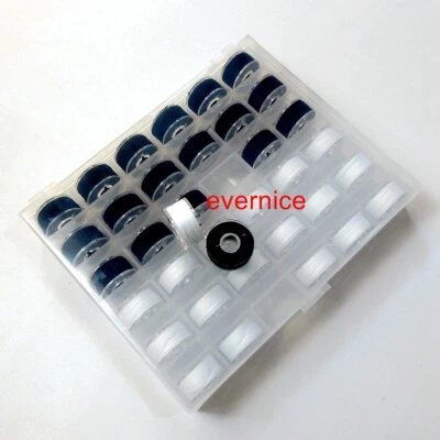 36 bobinas para máquina de coser con hilo blanco y negro para cantante Bernina Brother++ Foto 1 de 2
