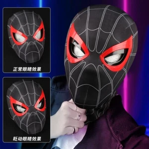 Miles Morales Spiderman Helmet Wearable Machine Eye Mask Halloween Cosplay HOT - Picture 1 of 5