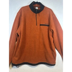 Y2K Old Navy Outlet Herren Pullover Fleece mit Logo Orange XL - Bild 1 von 5