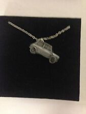 Mini Cooper Works Rally ref145 Car Emblem on Silver Platinum Plated Necklace 18"