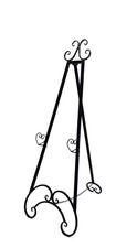 FRENCH EASEL Black Metal Medium 1.22mt high Wedding  or Corporate