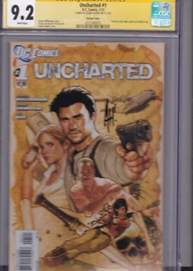 UNCHARTED #1 CGC 9.2 SS Signed by Adam Hughes Variant 2012 Tom Holland DC Movie - Picture 1 of 5