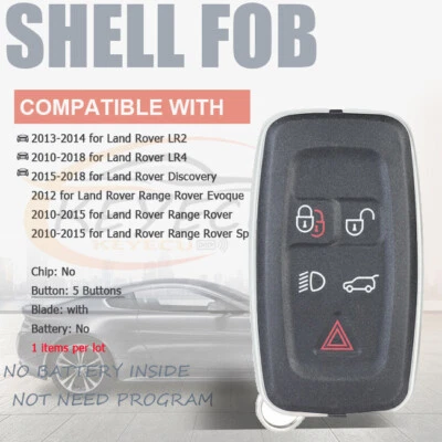 Carcasa llave remota para Land Rover Range Rover Sport Evoque LR4 2010-2018 Foto 1 de 4