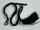 Antique Mourning Black Woven Watch Fob Chain funeral death