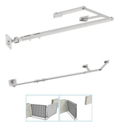 Sistema telescopico in acciaio inox per cancello sistema pieghevole per cancello a battente cancello girevole V2A - Immagine 1 di 4