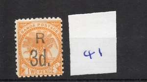 Samoa (41) - 1895 - overprint - 3d value - mint - SG Cat £10 - Picture 1 of 1