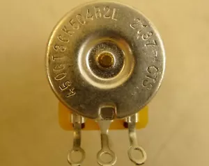 1 Stück CTS 500K 9,5 mm (3/8") geteilte Welle Audio TOPF Potentiometer - Bild 1 von 2