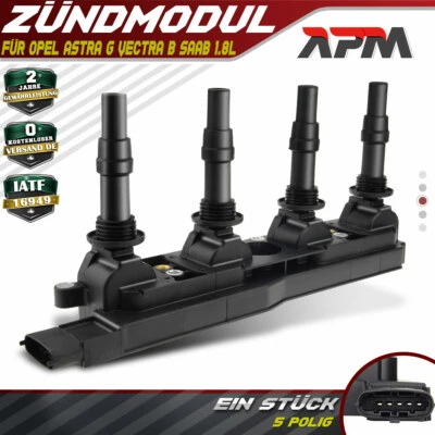 Bobina de encendido módulo de encendido para Opel Astra H Corsa C Meriva Vectra B C Meriva Zafira 1.8 - Imagen 1 de 4
