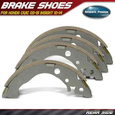 Rear Left & Right Ceramic Brake Shoes for Honda Civic 03-15 Insight 10-14 Fit - Image 1 of 4