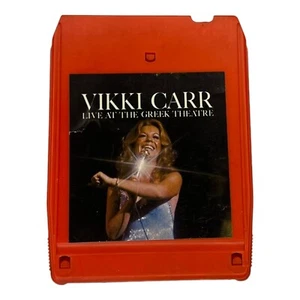 Vikki Carr Live At The Greek Theatre 8 Track Cartridge Tape Vintage UNTESTED - Imagen 1 de 4