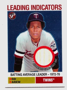 2005 Topps Pristine Leading Indicators #LI-rc Rod Carew BAT RELIC TWINES - Picture 1 of 2