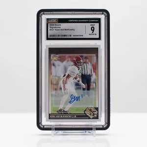 Football 2024 Kool-Aid McKinstry #327 Panini SCORE NFL Rookie Autograph CGC 9 - Picture 1 of 4