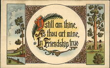 Arts & Crafts Friendship 1915 to ALICE KREINKAMP Pacific MO postcard