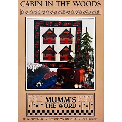 Cabin in the Woods Quilt PATTERN Debbie for Mumm Mumm’s the Word Log Cabin Quilt - Image 1 of 4