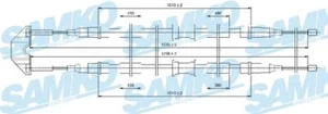 SAMKO C0550B Cable, parking brake for OPEL,VAUXHALL - Picture 1 of 1