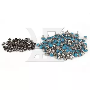 100x Remaches Rápidos Remaches Turquesa Azul 8,5 mm Cuero Artesanal - Imagen 1 de 5