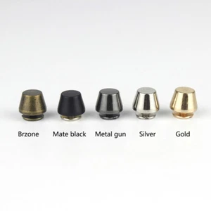 Solid Brass Flat Head Button Nailheads Studs Spike Screwback Spot Bucket 10*7mm - Picture 1 of 14