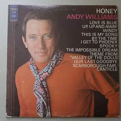 ANDY WILLIAMS HONEY VINYL LP COLUMBIA VG 85 Foto 1 de 4