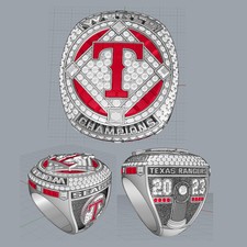 Pre-sale 2023 Texas Rangers #5 SEAGER Baseball Champions Ring Replica For Fans