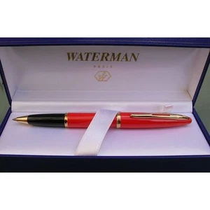 Waterman Carene Rollerball Pen Coral Orange & Gold Trim New In Box - Picture 1 of 2