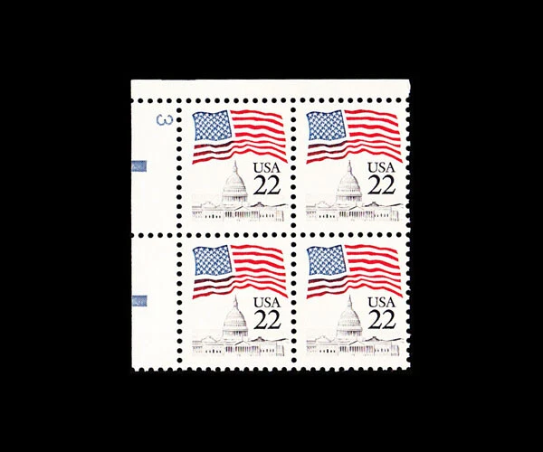 USA 1985 FLAG OVER CAPITOL BUILDING #2114 PLATE BLOCK MNH TL - Image 1 of 1