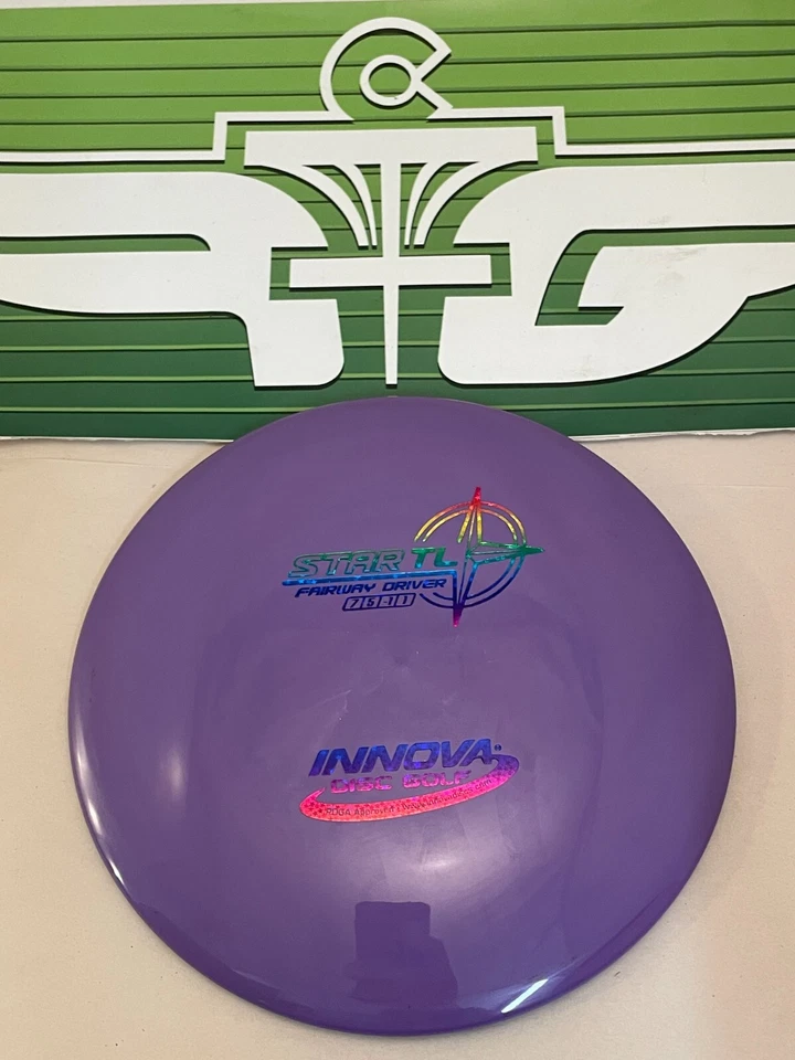 FLY GREEN DISC GOLF STAR INNOVA TL LONG STRAIGHT FAIRWAY DRIVER 166-168G PURPLE - Image 1 of 1