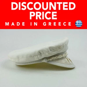 Greek Fisherman's Cap *Genuine MADE IN GREECE Sizes 7 - 7 1/8 - 7 5.8 - 7 3/8  - Picture 1 of 4