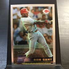 1996 Topps Chrome Baseball #25 Ron Gant Cincinnati Reds