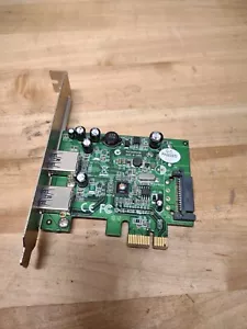 SIIG DP USB 3.0 2-Port PCle Host Card Powered Expansion Card PCI Express Dual - Picture 1 of 3