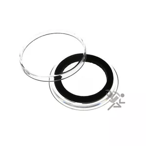 US Quarter Coin Capsules, AirTite Holders 24mm Black Ring, 5 Pack - Picture 1 of 3