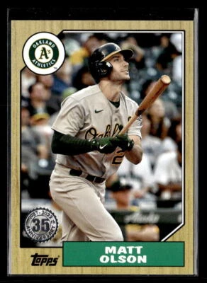 Matt Olson - 2022 Topps 35th Anniversary #T87-25 Oakland Athletics - Image 1 of 2