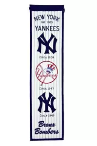 New York Yankees Heritage Banner 8x32 - Picture 1 of 1