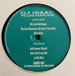 DJ Isaac – We Like Marihuana - 12" Vinyl Single - Hardcore /Gabber 1996 - Picture 1 of 4