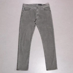 AG Adriano Goldschmied Tellis Gray Slim Corduroy Jeans Pants Men's Size 34x33 - Picture 1 of 7
