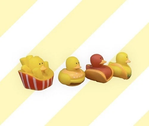 Foodie Rubber Duckies Juego de 4 (Envío Gratis con 6 Compras) Foto 1 de 1