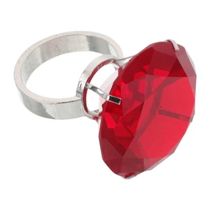  Anelli di Fidanzamento Finti - Diametro 2,36 Pollici Simulato Anello Cristallo Matrimonio Puntelli - Foto 1 di 17