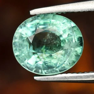 💎 0.87ct 6.5x5.5mm Oval Natural Green Emerald - Nigeria Gemstone - Picture 1 of 4