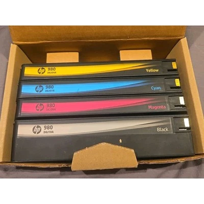 Cartucho de tinta original HP 980 color rendimiento estándar (D8J07A) D8J10A D8J09A D8J08A Foto 1 de 3