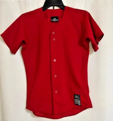 Camisa de béisbol Mizuno Youth XL Dri Lite Performance, roja Foto 1 de 4