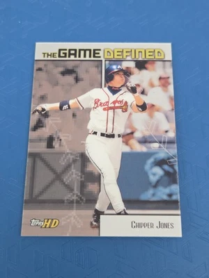 2001 Topps HD Game Defined Aluminum #GD7 Chipper Jones Braves BASEBALL Card 1B - Image 1 of 2