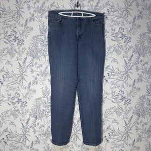 Jeans Gloria Vanderbilt donna 18 blu lavaggio scuro Amanda 2.0 gamba slim denim - Foto 1 di 12