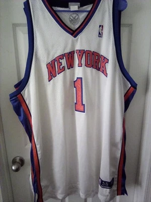 Penny Hardaway #1 Men's Size 56  Reebok New York Knicks White NBA Jersey - Image 1 of 4