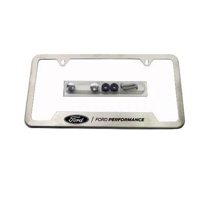 Ford Performance License Plate Frame Brushed Stainless Steel Foto 1 de 4